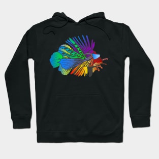 Exotic Color Explosion Fish Summer Beach Aesthetic Hoodie